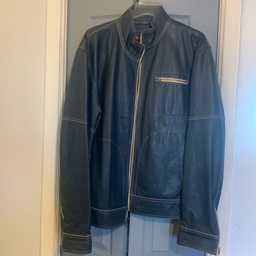 TOMMY HILFIGER LEATHER JACKET